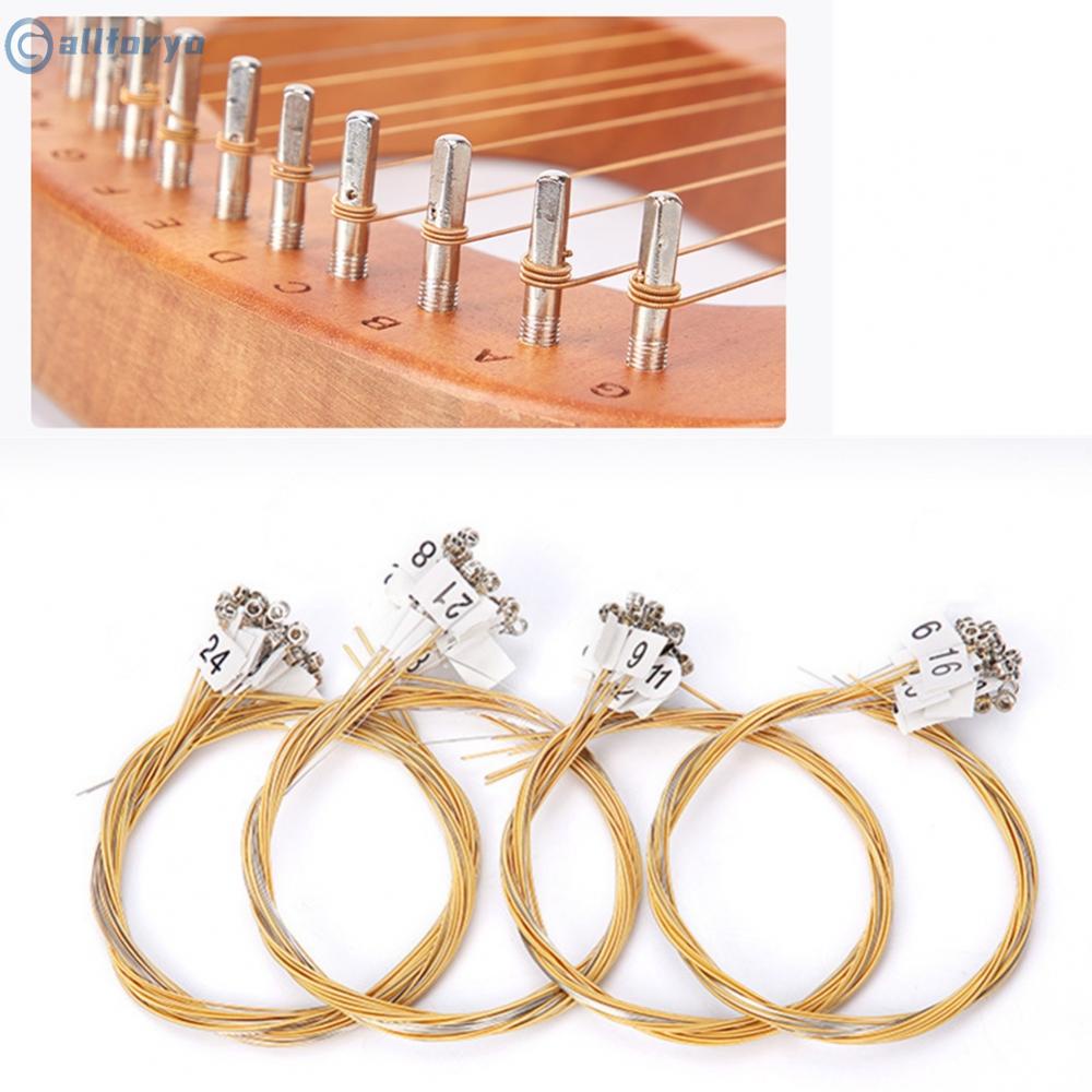 15/16/19/21/24 Cordas De Substituição De Harpa De Lira Nylon E Latão De Alta Qualidade