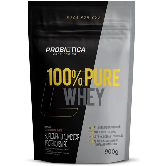 100% Pure Whey 900g refil - Probiótica