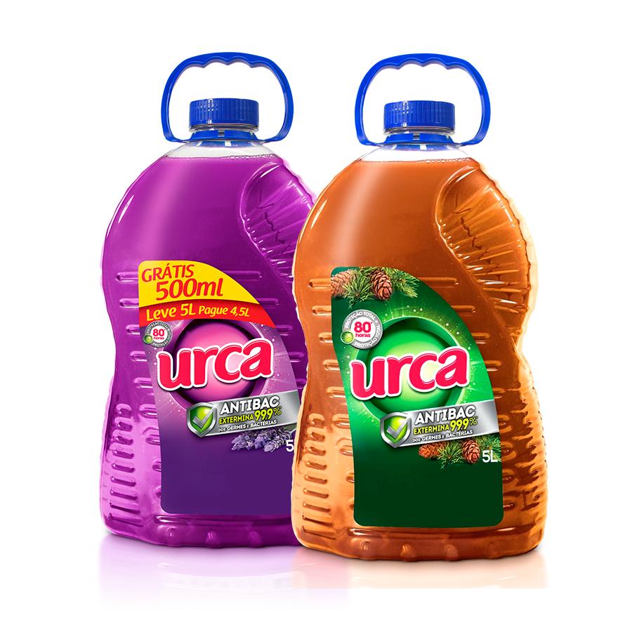 Kit 1 DESINFETANTES URCA LAVANDA 5L + 1 DESINFETANTE URCA PINHO 5L em Oferta na Shopee