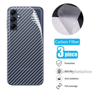 Película Protetora De Fibra De Carbono Traseira Para Samsung Galaxy A14 4G A24 A34 A54 M14 M54 5G 2023 Tela Resistente A Arranhões