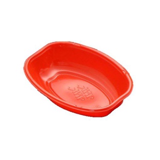 Cumbuca Oval Descartável 10cm Vermelho 10 unidades Trik Trik em Oferta na Shopee