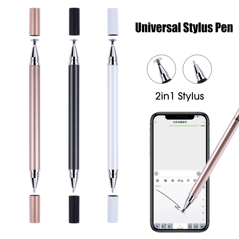 2 Em 1 Caneta Stylus Para Samsung Galaxy Tab A7 Lite 10,4 A 8,0 10,1 S9 S8 Ultra 14,6 S7 S7 Plus 12,4 S8 11 S6 S5e A8 10,5 De Desenho Tablet Universal Com Tela Sensível Ao Toque