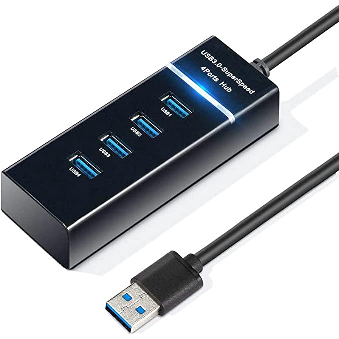 HUB Usb 3.0 Extensor 4 Portas High Speed EXBOM UH-30A LED