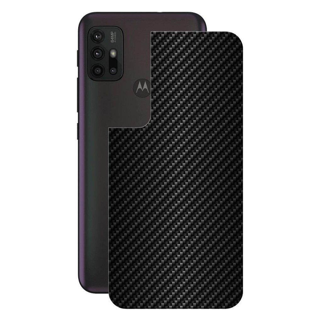 Película para Motorola Moto G30 - Traseira de Fibra de Carbono Preta - Gshield