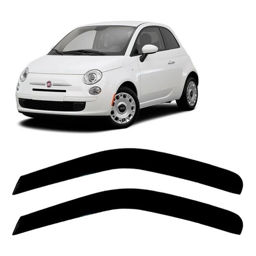 Defletor Calha de Chuva Fiat 500 (Cinquecento) 2 Portas Ecoflex