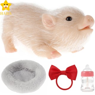Reborn Boneca De Silicone De 6 Polegadas Para Bonecas De Porco Mini Soft Lifelike Fofa Miniatura Renascida Crianças Gift