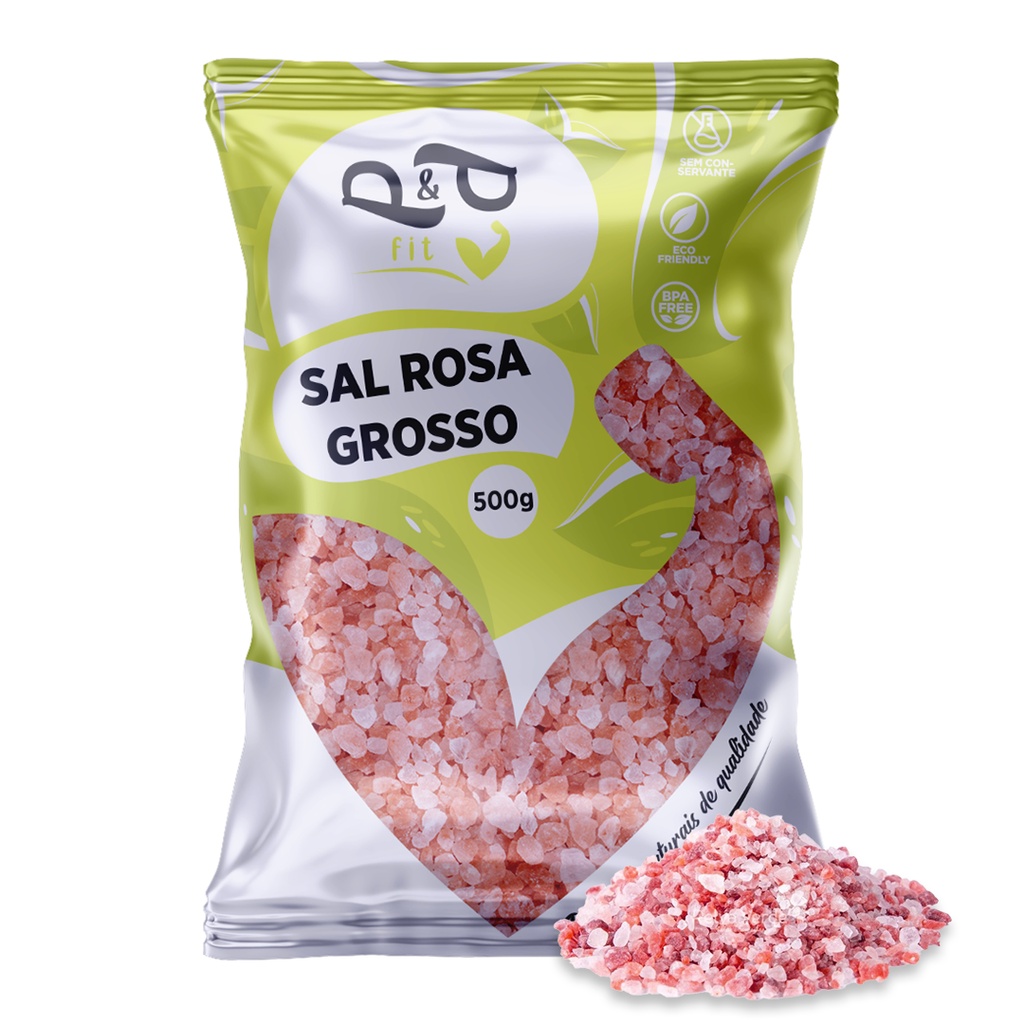 Sal Rosa do Himalaia Grosso 500g - P&P