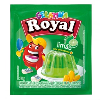 Gelatina Sabor Limão 25g Royal