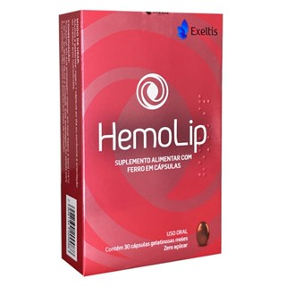 Suplemento de Ferro 30 Capsulas Hemolip Adulto e Gestante