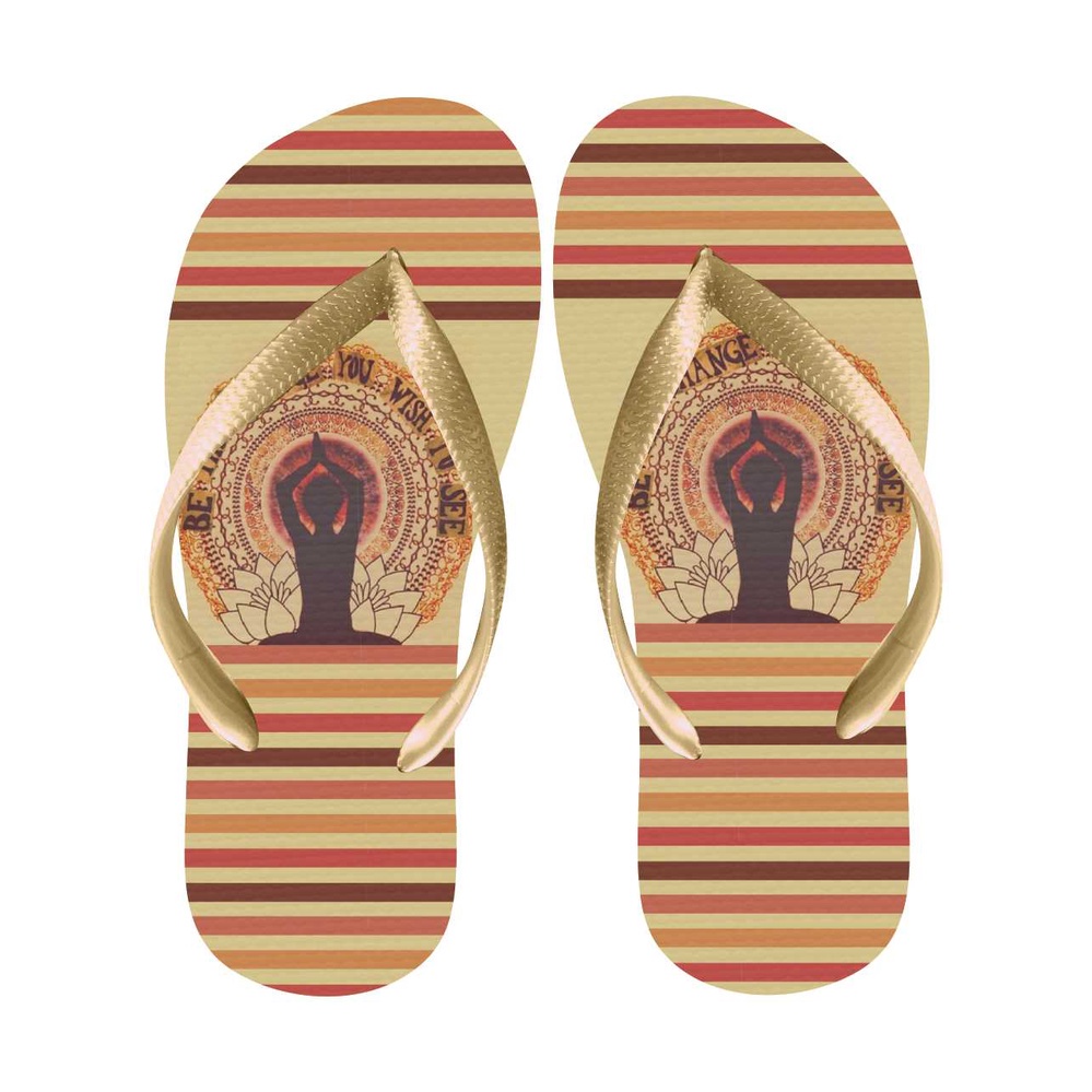 Chinelo Mudra Be the change. Meditação Yoga Budismo Buda induismo Presente feminino