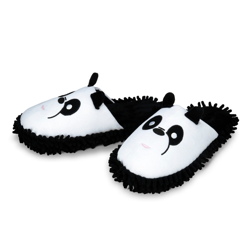 Pantufa Chinelo Mop Panda Importway Adulta Infantil 36 a 37