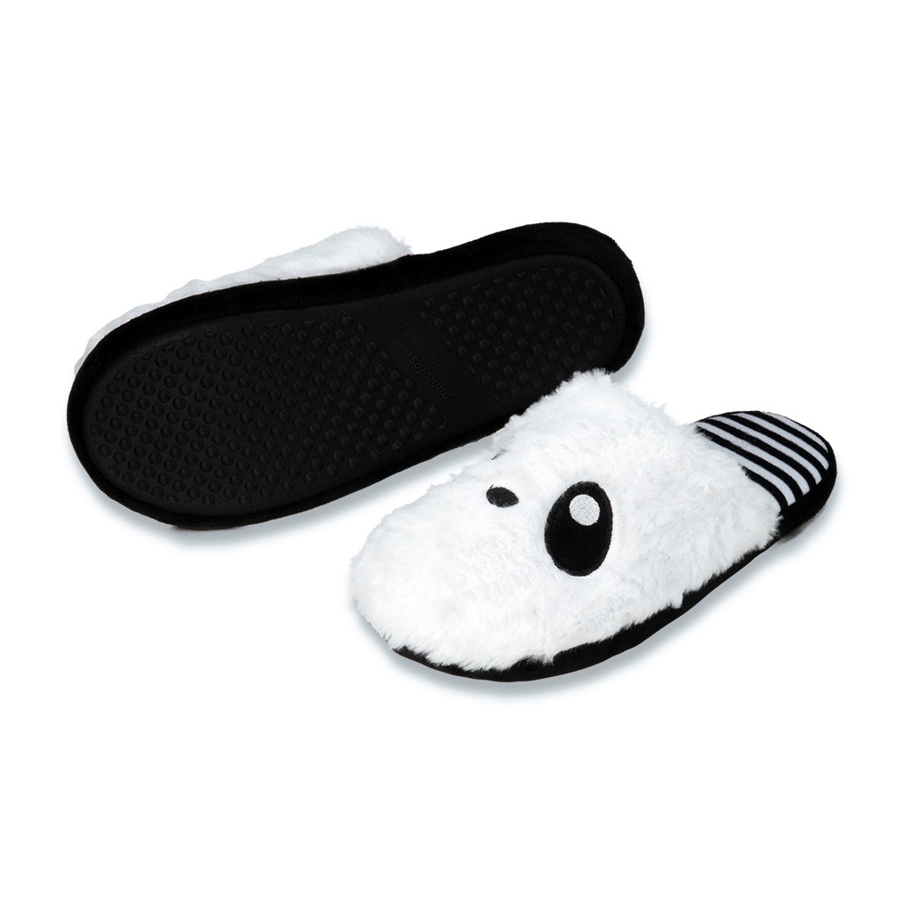 Pantufa chinelo quarto solado borracha panda quente 40-41
