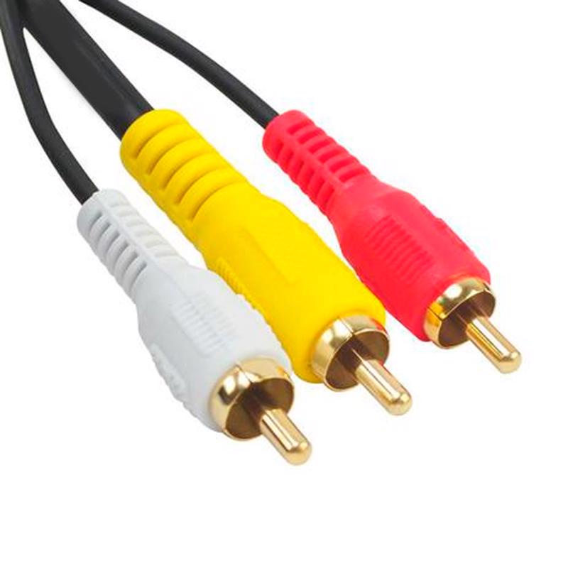 Cabo Reforçado Áudio Vídeo 3rca X 3rca Tv Dvd 2 Metros - Home & Living