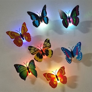 Luzes LED Borboleta-Noturnas Decorativas De Parede Para Festas E Eventos