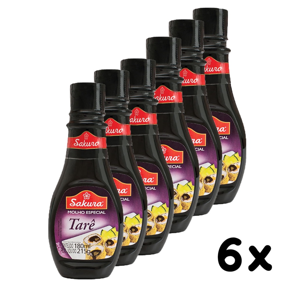 Kit 6un Molho Especial Tarê 180ml Sakura