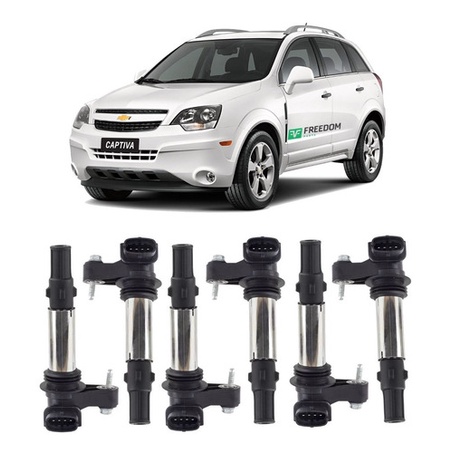 BOBINA DE IGNIÇÃO GM OMEGA AUSTRALIANO E CAPTIVA KIT COM 6 BOBINAS - 12583514