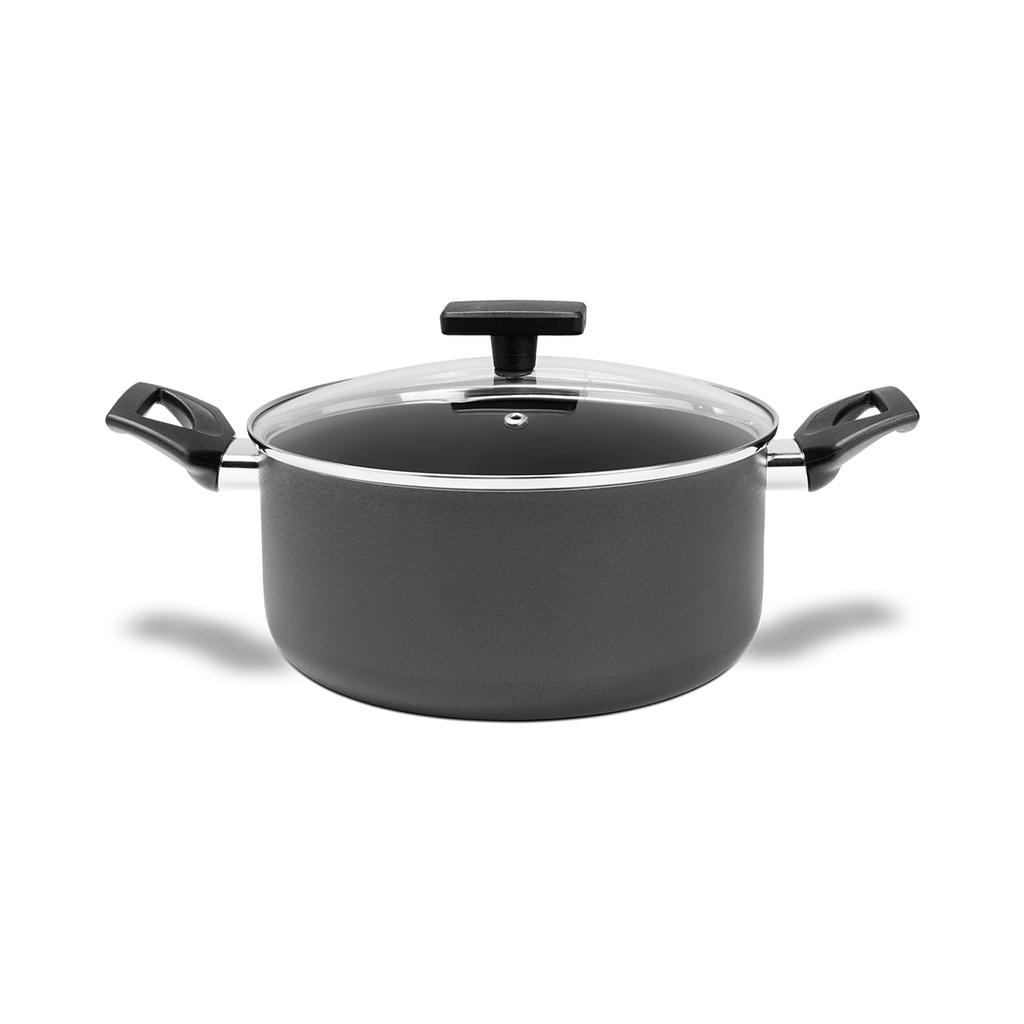 Caçarola Com Tampa Brinox Ceramic Life Preserve Ø 24 cm 4,7 Litros Cinza em Oferta na Shopee