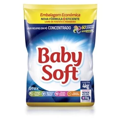 Lava Roupas Pó Baby Soft Concentrado 4KG