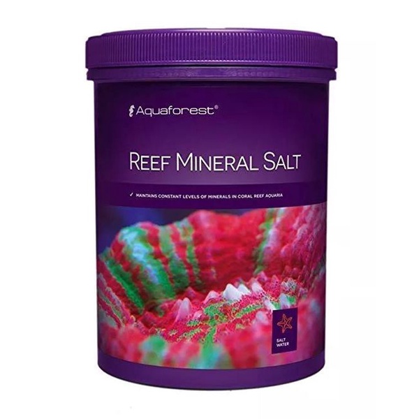 Aquaforest Reef Mineral Salt 800g mantém equilibrio ionico