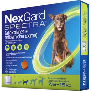 Nexgard Spectra Cães De 7,6 A 15kg Caixa Lacrada Original em Oferta na Shopee