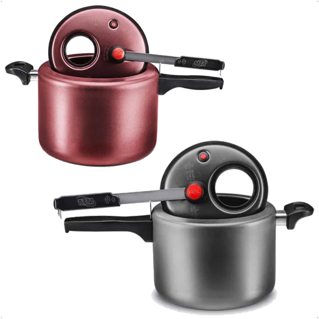 Panela De Pressão 4,5L Antiaderente Com Visor de Vidro MTA