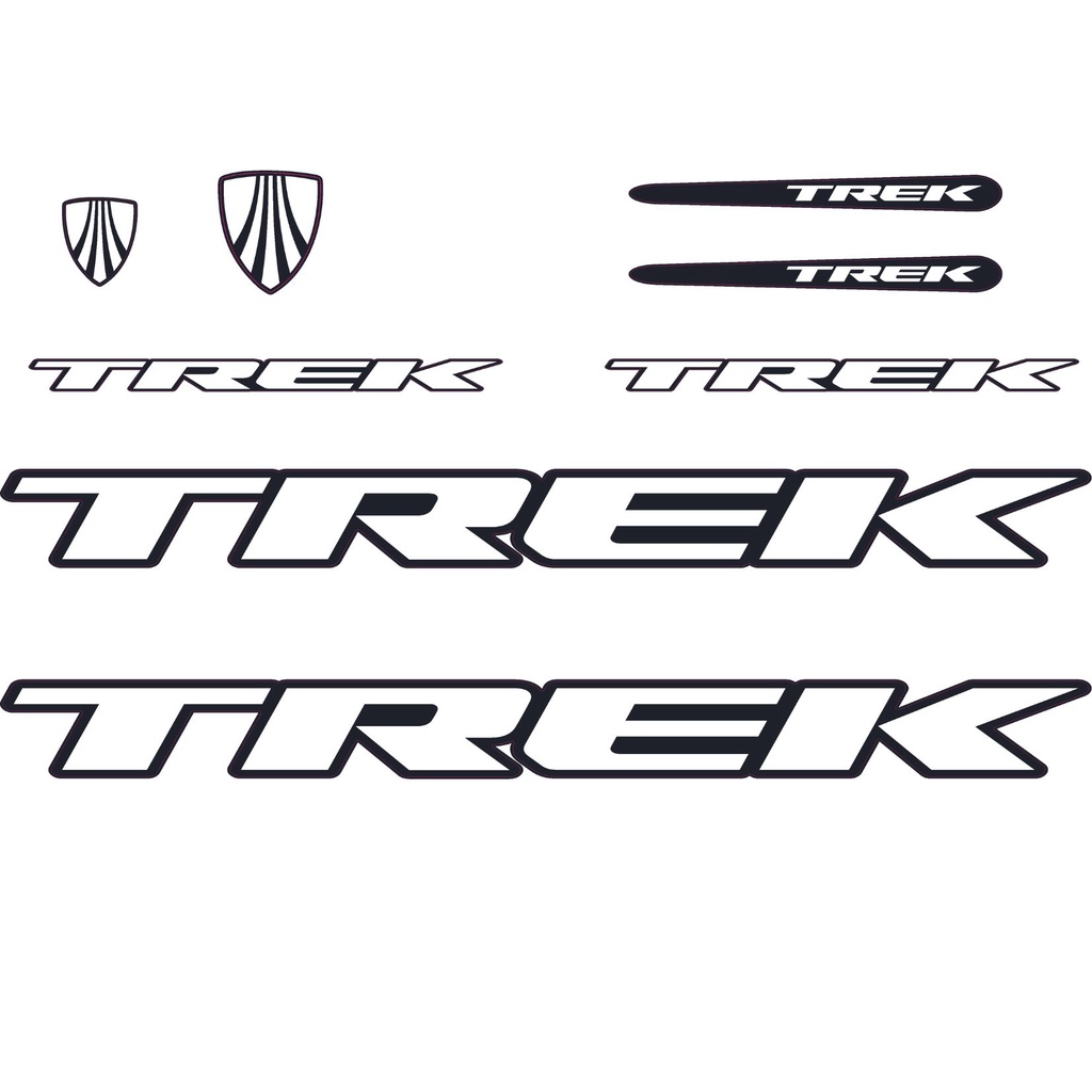 Adesivo decorativo quadro Bicicleta Trek Mountain Branco