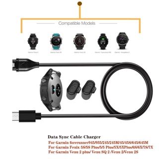 Plugue Contra Poeira + Carregador De Cabo De Dados USB Para Garmin Venu Sq 2 3 4/Vivoactive 5 6/Fenix 5S 5X 6S 6X 7S 7X/ em Oferta na Shopee