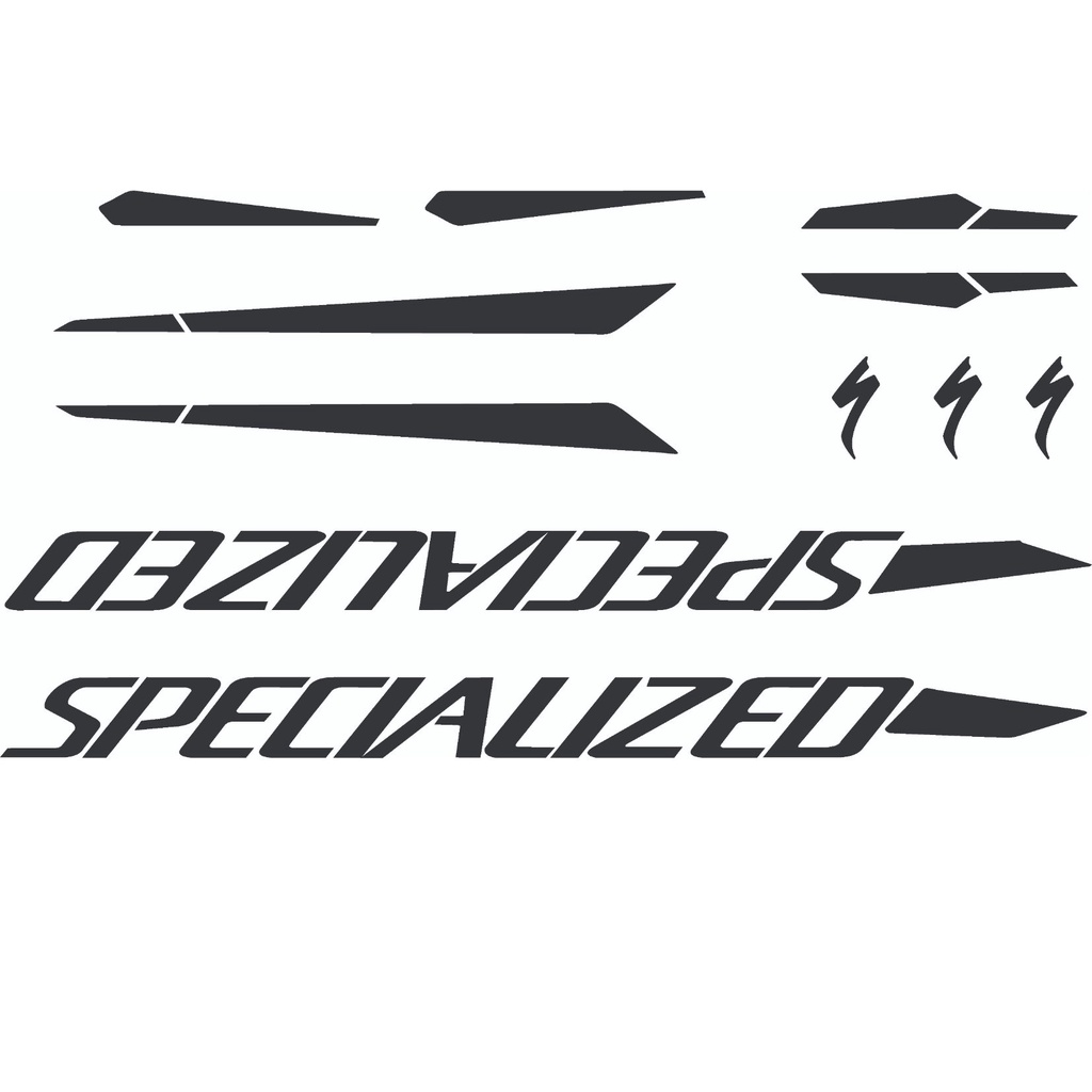 Adesivo kit Specialized Preto Bicicleta Mountain Bike Quadro