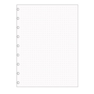 Bloco refil médio pontilhado branco 120g com 30 folhas CIRM3006 Caderno Inteligente