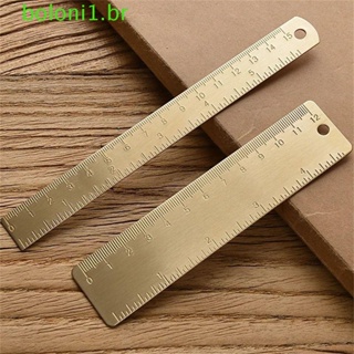 BOLONI Régua Reta 12cm 15cm Transferidora Papelaria Vintage Pintura Metal em Oferta na Shopee