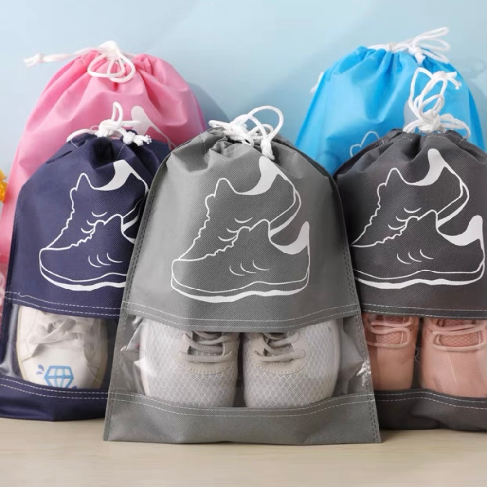 Sacos Com Visor Guardar Sapatos Tênis Chinelos Grande Para Viagem