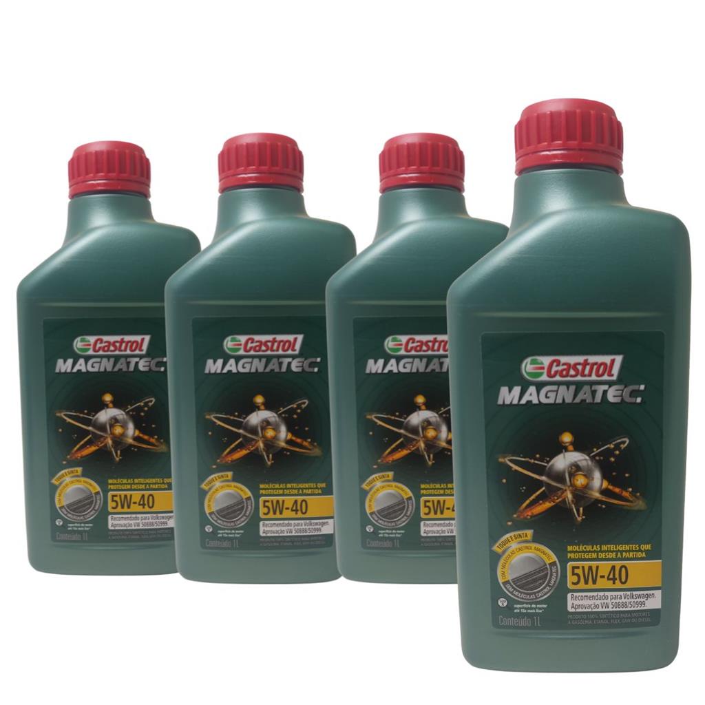 Kit 4 Litros Oleo Castrol Magnatec 5w40 508 509 Volkswagen