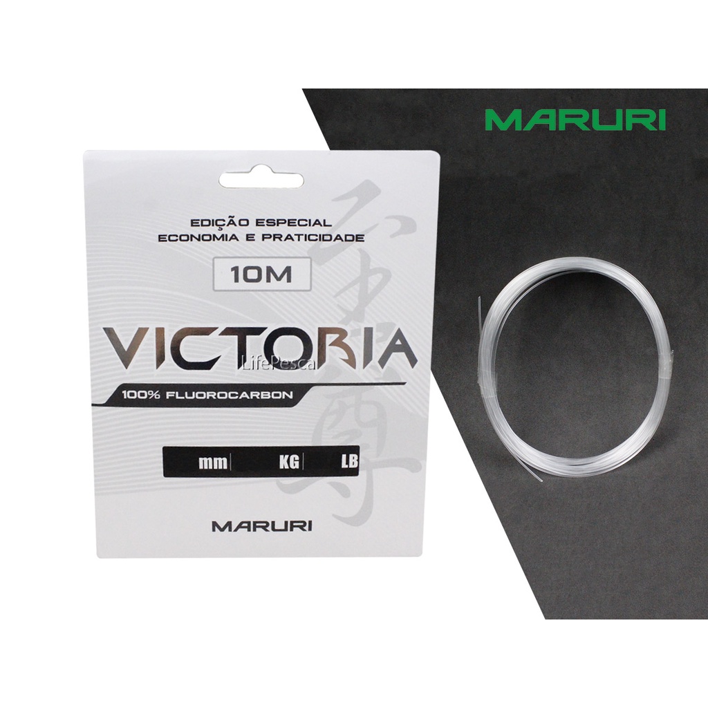 Linha Fluorcarbono Maruri Victoria 0,55mm 33,5lb/15,2kg - 10 Metros