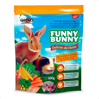 Ração Funny Bunny 500 gr Delícias da Horta Coelhos, Hamster e Roedores em Oferta na Shopee
