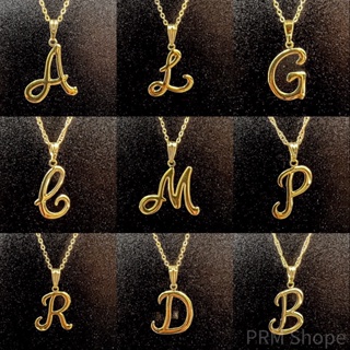 Colar De Letra Inicial nome Dourado Folheado Ouro 18K Durabilidade 3 meses em Oferta na Shopee