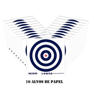 Alvo de Papel AZUL 140x140MM (ROSSI) - PCT 10 unidades em Oferta na Shopee