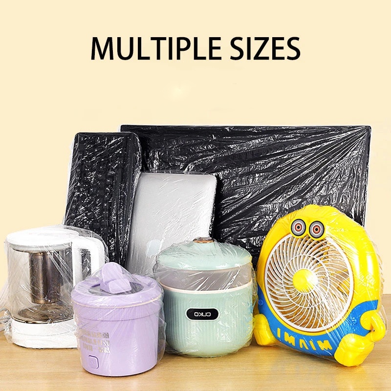 10Pcs Saco Protetor De Embalagem Elástica Extra Grande Espessada/Eletrodomésticos Capas De Poeira/Capa Descartável De Insetos De Cozinha Transparentes De Capacidade