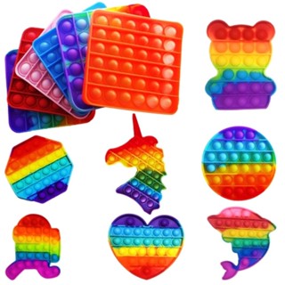 PROMOÇÃO PACOTE COM 10peca VARIADOS Pop It Brinquedo Fidget Toy Anti Stresse Ansiedade Crianças