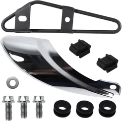Protetor escape escapamento traseiro NXR125 NXR150 Bros 2003 a 2008 com suporte com parafusos e coxins