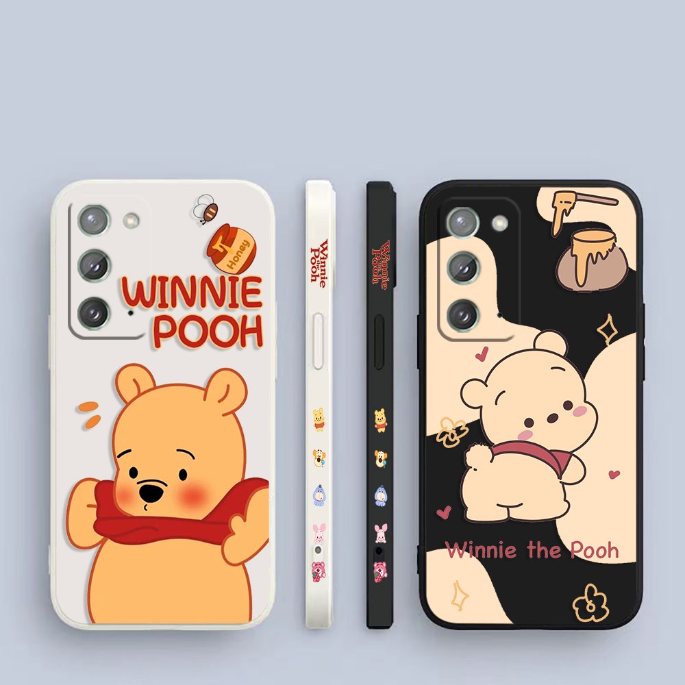 Gordo Winnie O Pooh Lado Estampado Capa De Celular Para Samsung Galaxy Note 20 10 9 8 J8 J7 J6 J5 J4 M62 M53 M52 M51 M33 M31 M30 M21 M20 M10 S Ultra Plus Lite Prime 5G