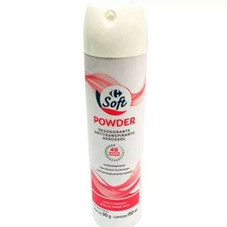Desodorante Aerossol Feminino Carrefour Soft Powder 150 ml