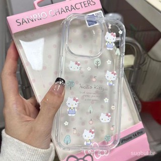 Hello Kitty simples e adorável capa de telefone anti-queda e anti-choque dos desenhos animados compatível com iPhone 7 8 Plus XR X XS MAX 11 12 13 14 11 Pro max 12 Pro 13 max 14 Pro max capa protetora