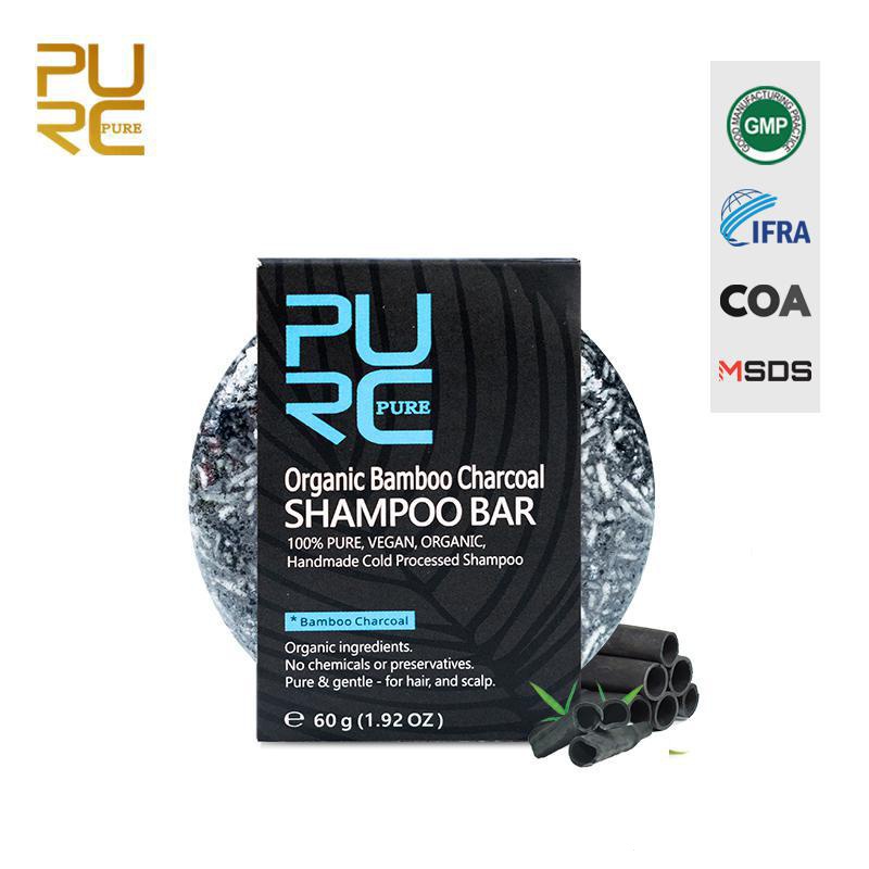 PURC Bambu Extrato De Carvão Shampoo Sabão Rico Refrescante Vegetal Espuma Refrescante Nutritivo
