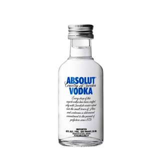 Vodka Importada Absolut Miniatura 50ML