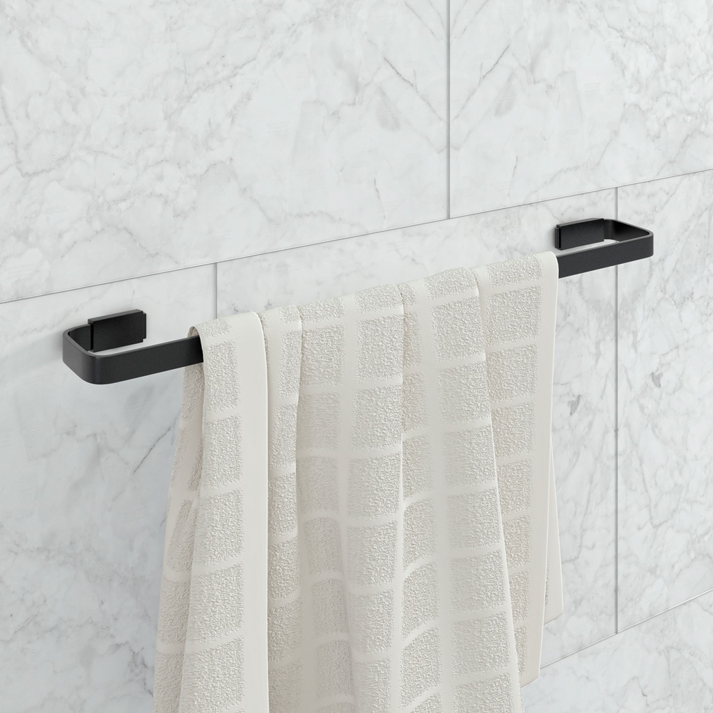 Porta Toalha de Banho Preto Stander em Oferta na Shopee