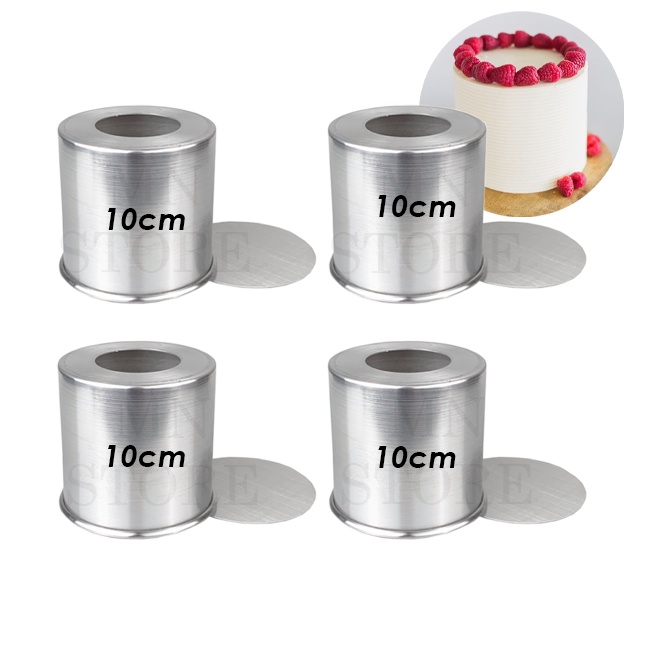 Kit 4 Forma Fundo Falso Removível 10 x 10 Alumínio em Oferta na Shopee