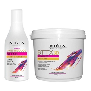 Botox Bttx 3d Advanced Kiria 1kg Com Shampoo Antirresíduo