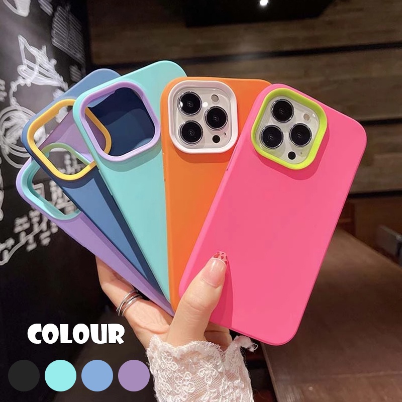 Case Candy Cor Brilhante Para O Oppo A32 A53s A5 A9 2020 5G F9 Realme 2 Pro Tampa Da Carcaça Proteção Tela Do Pára-Choques Silicon Doff Matte