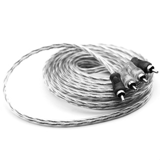 Cabo RCA 5 Metros Dupla Blindagem Injetado Preto 4mm em Oferta na Shopee