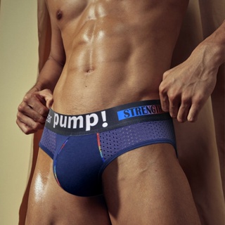 PUMP Men Cuecas Íntimas Masculinas De Malha Sem Costura Quick Dry Briefs Slip Hip Moda MP292 em Oferta na Shopee